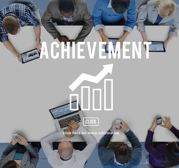 Business People and Achievement Concept — Stock Photo, Image