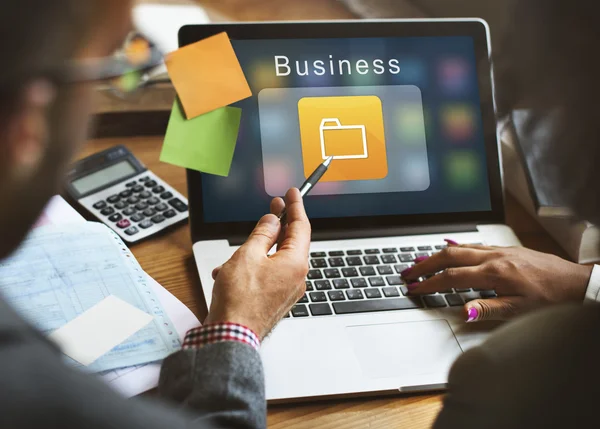 Business people working and discussing ideas — Stock Photo, Image