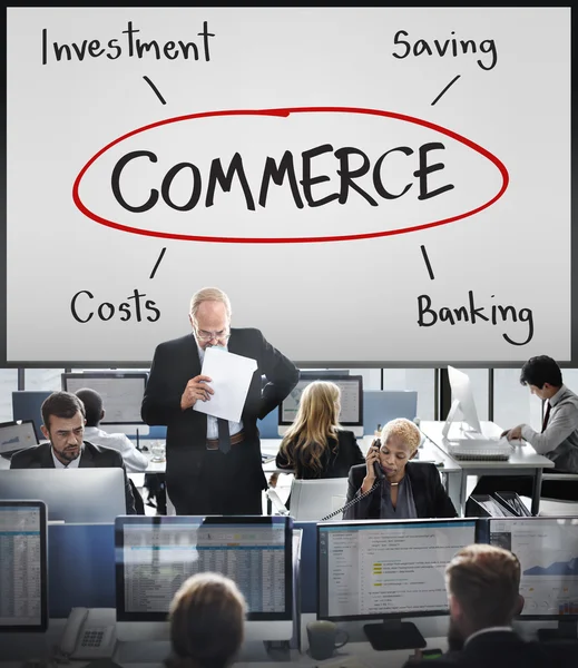 Business workers and Commerce — Stock Photo, Image