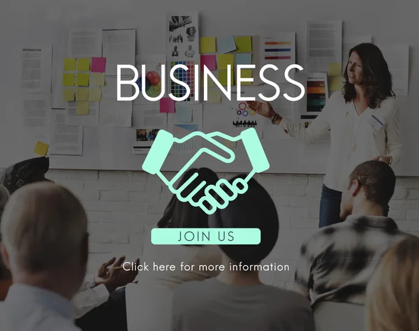 Business Team vid seminarium koncept — Stockfoto