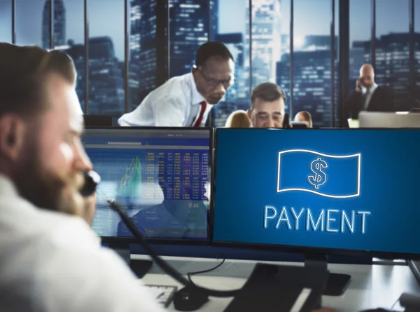 People working and Payment — Stock Photo, Image