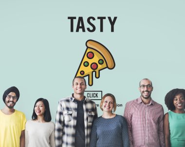 çeşitlilik insanlarla lezzetli