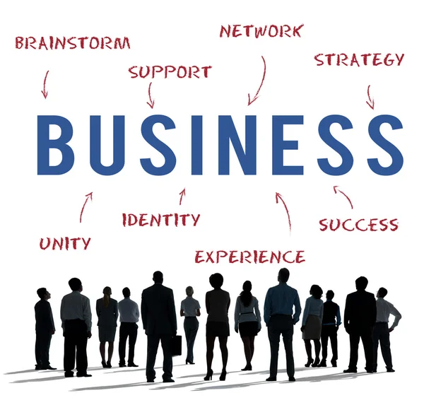 Duże grupy ludzi sukcesu w biznesie — Zdjęcie stockowe