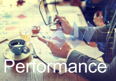 Cep telefonu ve performans kullanılarak işadamı