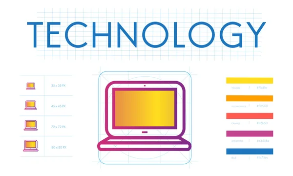 Página de diseño con información — Foto de Stock