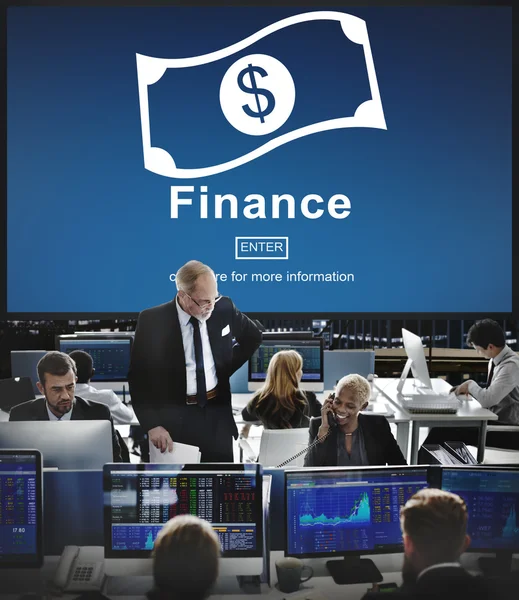 Werknemers van de Business en Financiën — Stockfoto