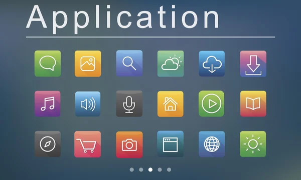창의적인 응용 프로그램 아이콘 — 스톡 사진