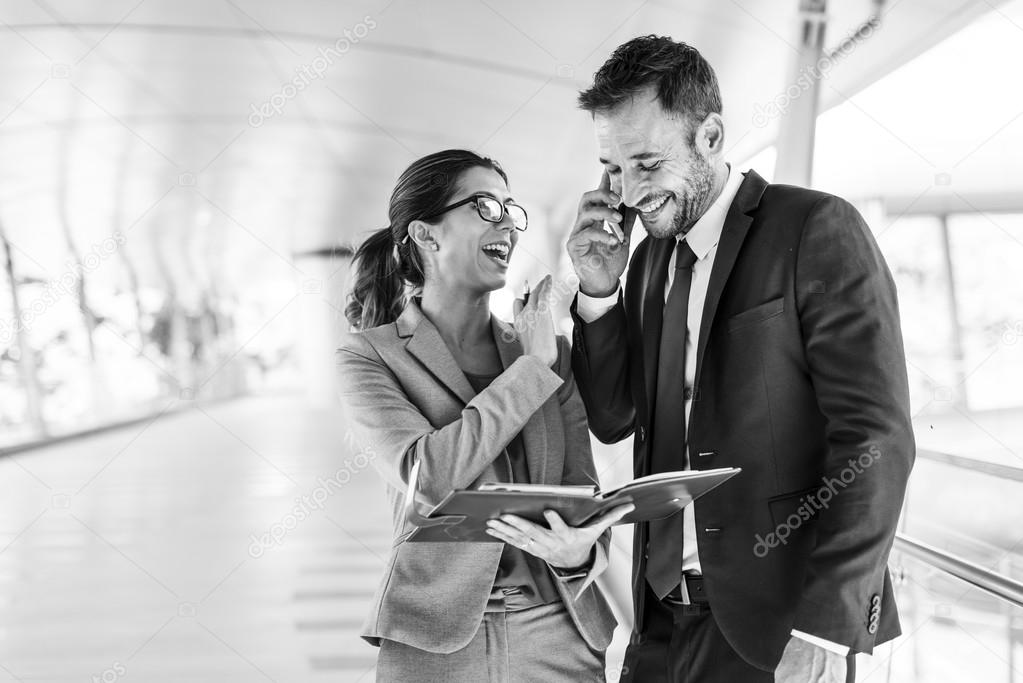 Business People Discussing together