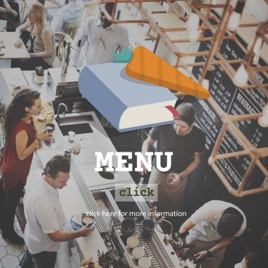 insanlar kafe ve menü