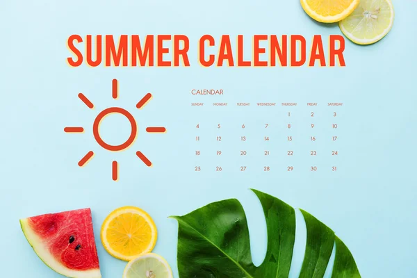Bonito calendário colorido — Fotografia de Stock
