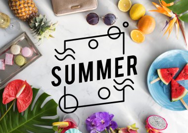 renkli metin ve tatlılar