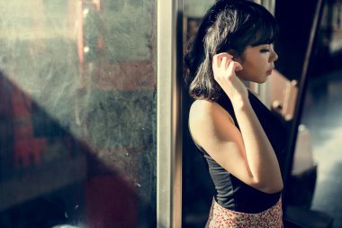 Güzel Asyalı kadın 