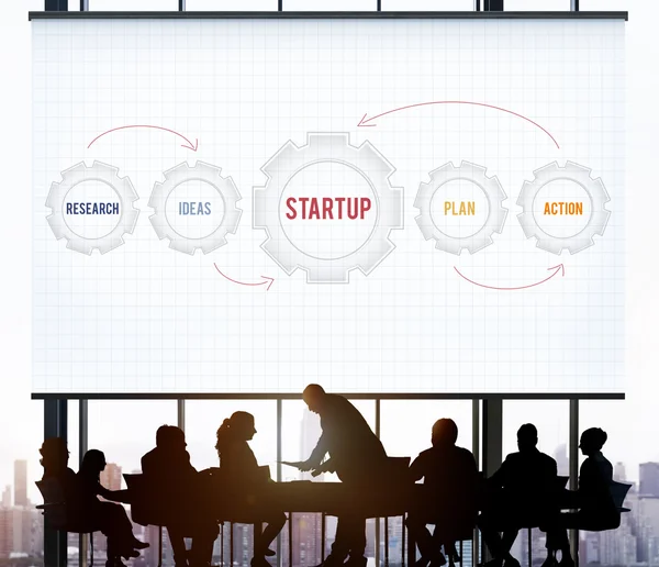 Business people brainstorming insieme — Foto Stock