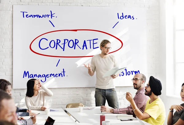 Reunión de negocios con corporativos —  Fotos de Stock
