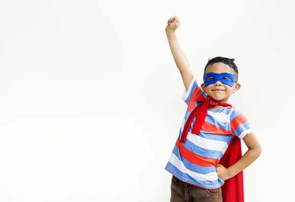 Superheld kleiner Junge — Stockfoto