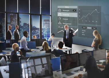 çalışma iş adamları ve borsa