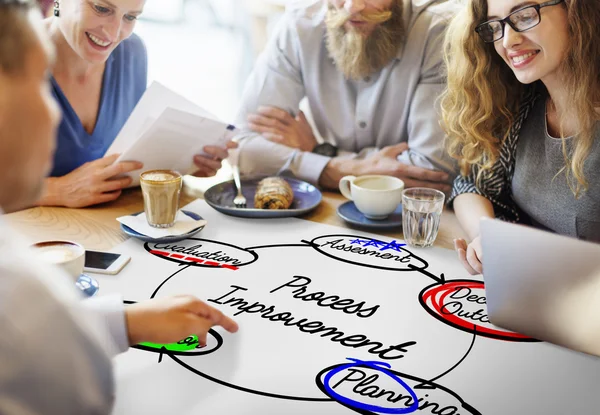 People discussing about Process Improvement — Stock Photo, Image