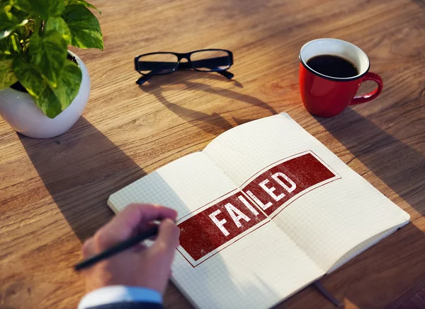 Man working with Negative Concept — Stock Photo, Image