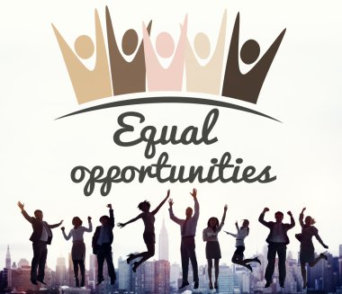 Grup başarılı iş adamları atlama