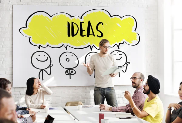 Reunión de negocios con ideas — Foto de Stock