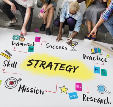 Kattaki insanlar çizim afiş