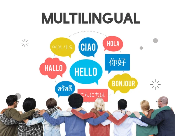 Persone multietniche e concetto di comunicazione — Foto Stock