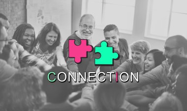 Neşeli takım eller katılın