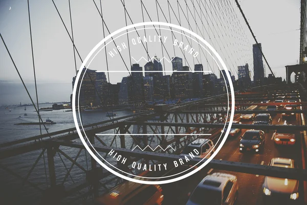 Vista desde el puente de Brooklyn —  Fotos de Stock