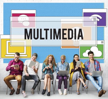 İnsanlar dijital araçları tarama  