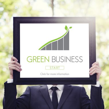 reklam panosu tutan işadamı 