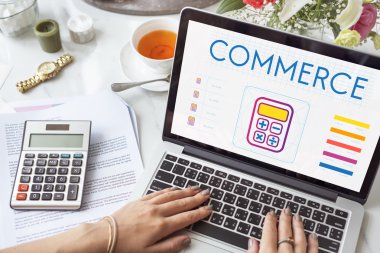 Kadın içinde laptop tarama