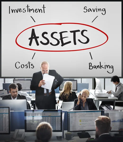 Business workers and Assets — Stock Photo, Image