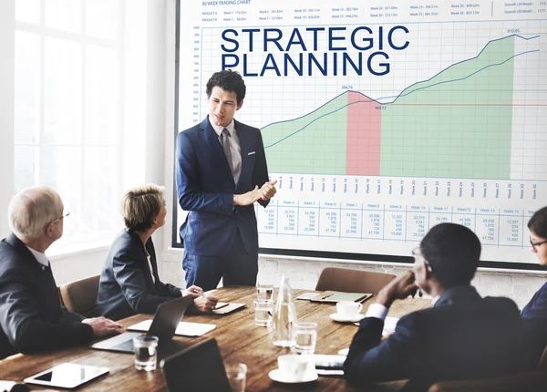 Business People e Pianificazione Strategica — Foto Stock