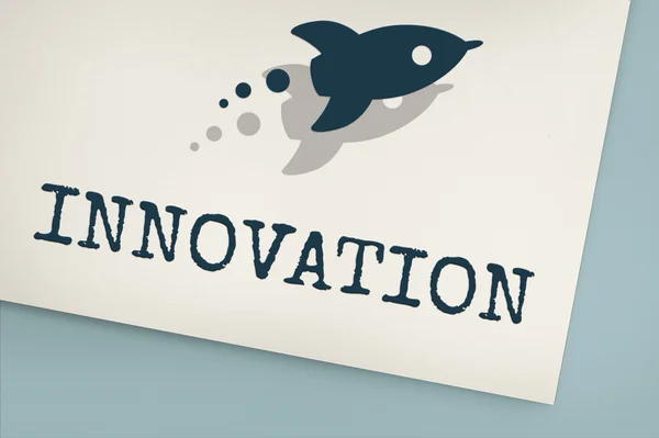 Raketenkonzept für Innovationsentwicklung — Stockfoto