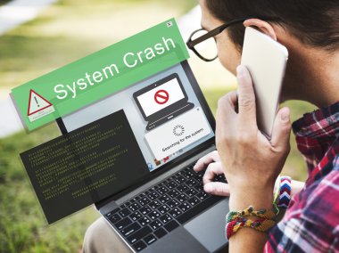 İşadamı Sistem Crash kavramı ile çalışma 
