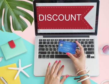 Online alış-veriş yaz konsepti