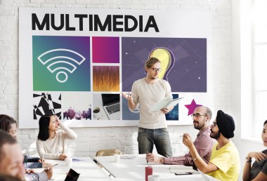 iş toplantısı ile multimedya