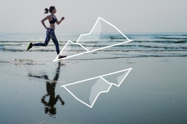 Kumsalda çalıştıran tozluk kadında