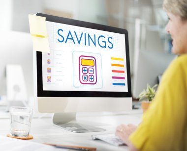 iş kadını bilgisayar ile çalışma