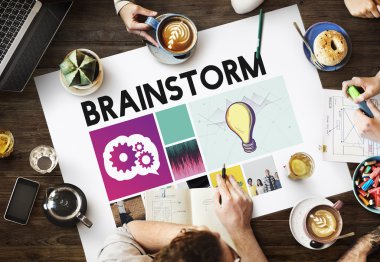 beyin fırtınası ile posteri ile tablo