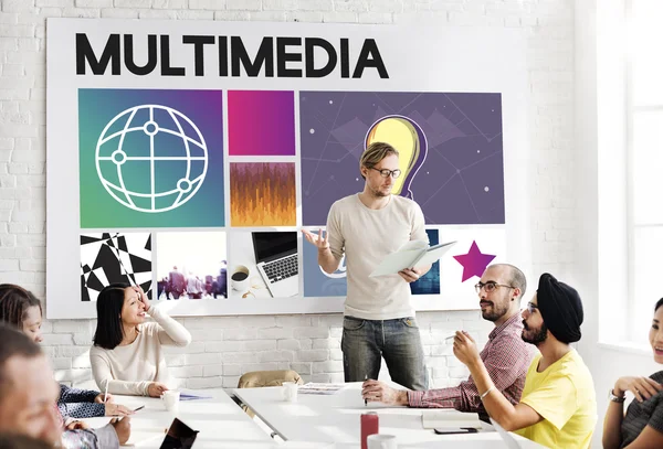 iş toplantısı ile multimedya