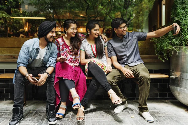 인도 사람들이 selfie 사진 — 스톡 사진