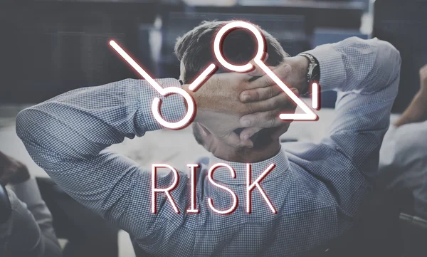 Businessman relaxes and Risk — Stock Photo, Image