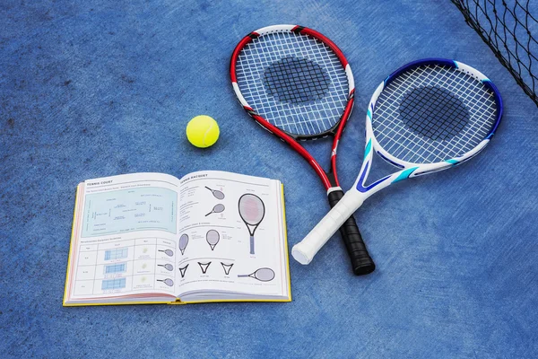 Tenisové sportovní vybavení — Stock fotografie