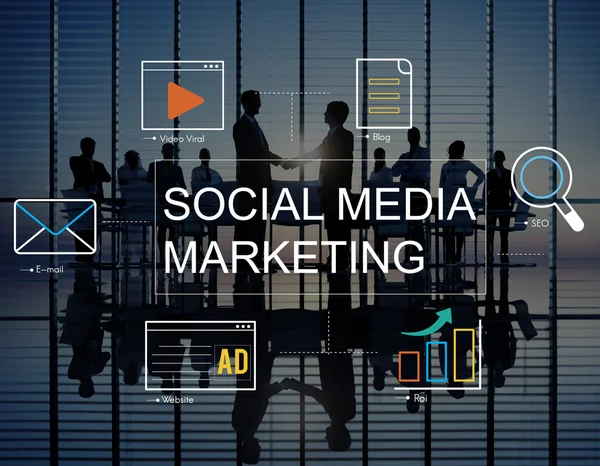 Sociale media marketingconcept — Stockfoto