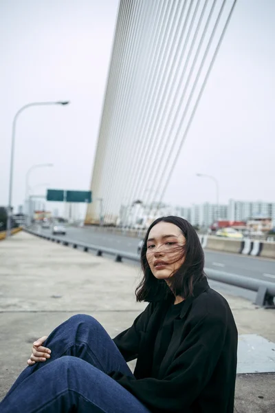 Hermosa asiático hipster chica — Foto de Stock