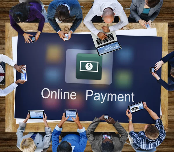 Business People and Online Payment Concept — Stock Photo, Image