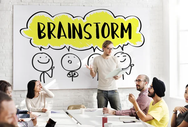 Incontro d'affari con brainstorming — Foto Stock