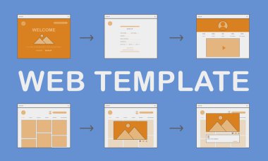 metin Web şablonu ile yaratıcı banner