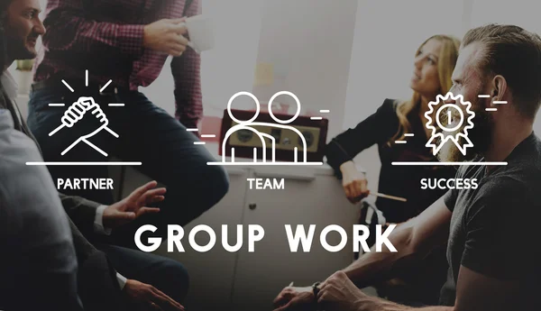 Business people discussing and Group Work — Stock Photo, Image